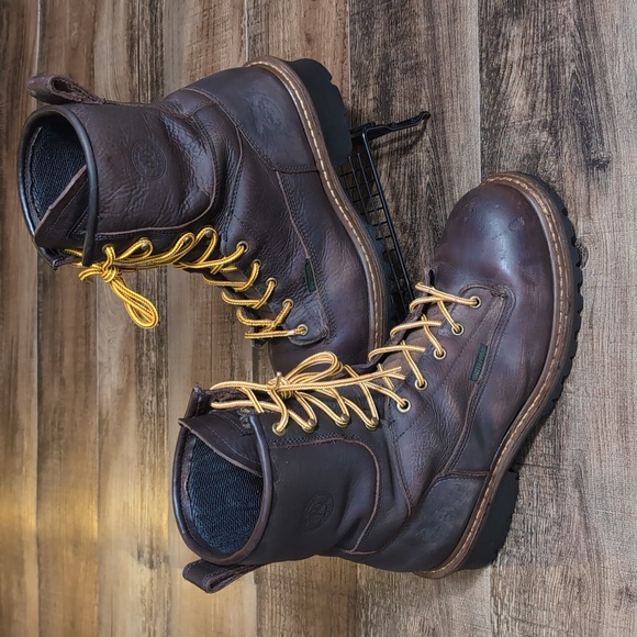 Georgia Boot Insulated Steel Toe Waterproof Logger Work Boots Size 9.5 - Picture 1 of 15